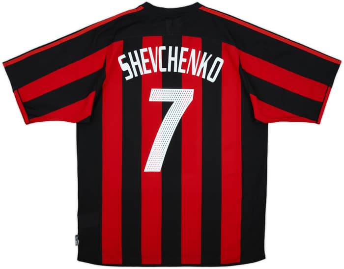 2003-04 AC Milan Home Shirt Shevchenko #7 (L)