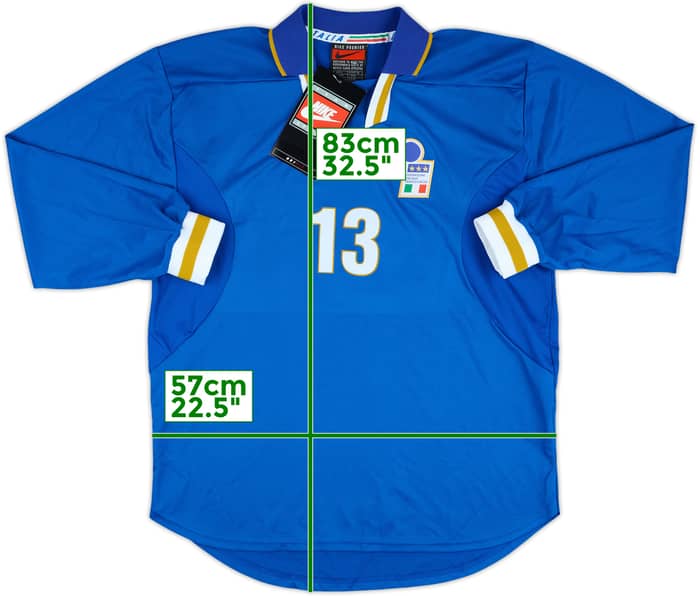 1996-97 Italy Player Issue Home L/S Shirt #13 (XL)