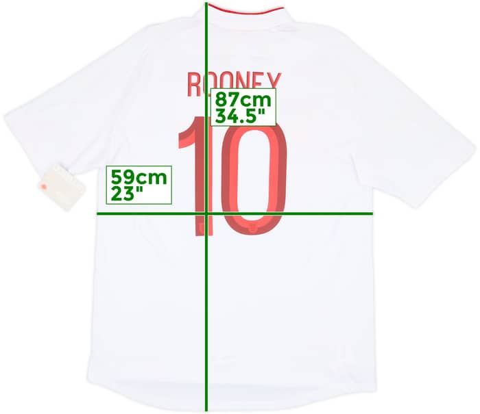 2012-13 England Home Shirt Rooney #10 (XL)