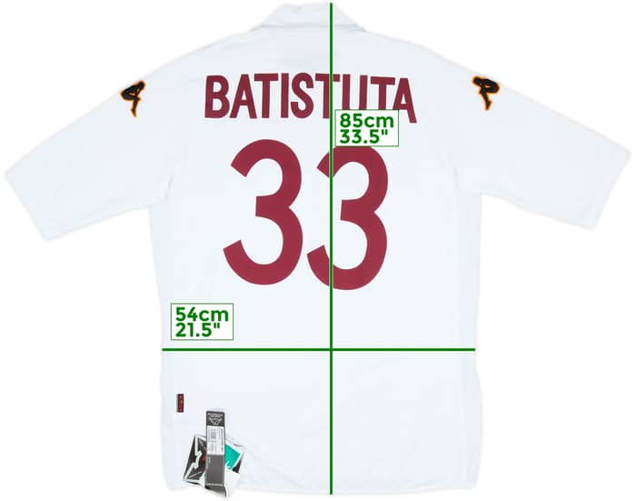 2002-03 Roma Away Shirt Batistuta #33 (3XL)