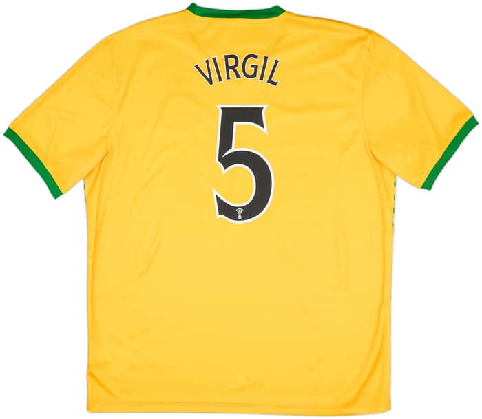 2013-14 Celtic Away Shirt Virgil #5 (XL)