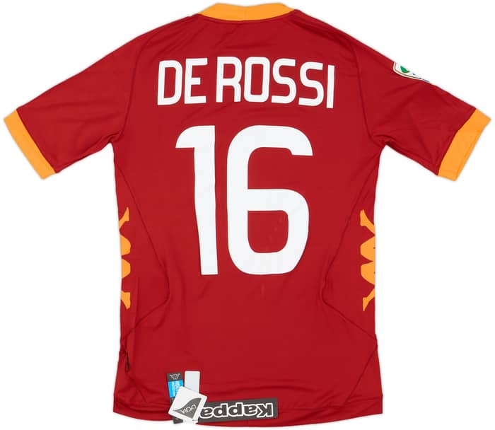 2011-12 Roma Home Shirt De Rossi #16 (S)