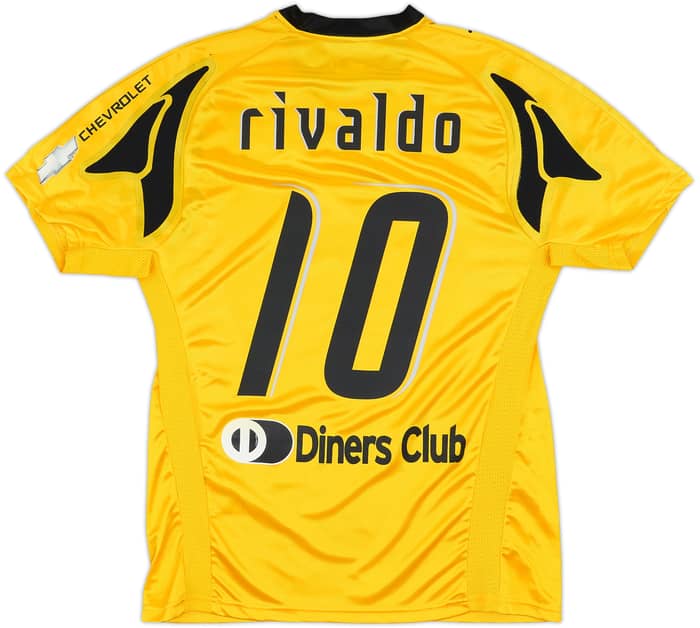 2007-08 AEK Athens Home Shirt Rivaldo #10 (L)