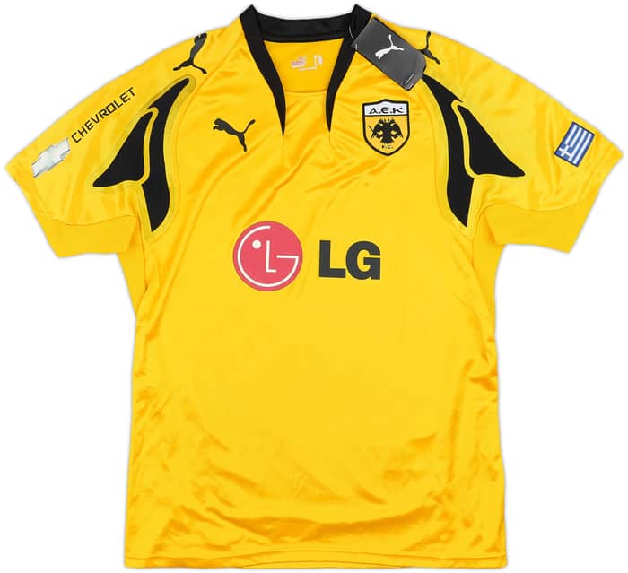 2007-08 AEK Athens Home Shirt Rivaldo #10 (L)