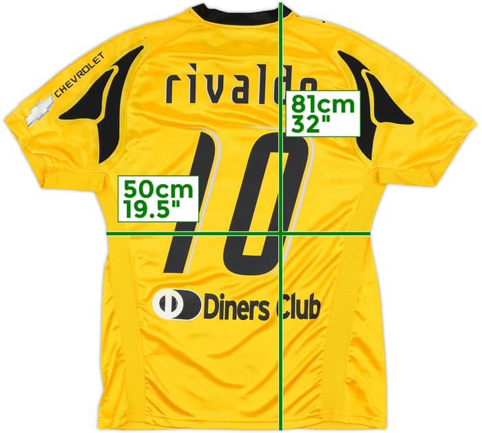 2007-08 AEK Athens Home Shirt Rivaldo #10 (L)