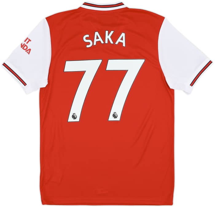2019-20 Arsenal Home Shirt Saka #77 (M)