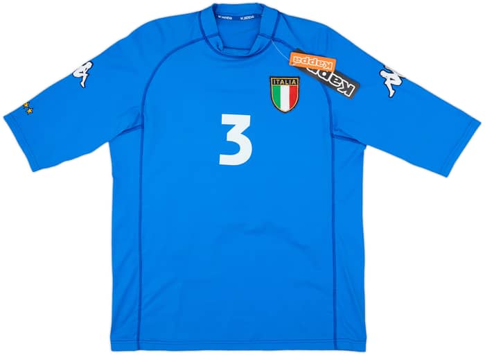 2002 Italy Home Shirt Maldini #3 (L)