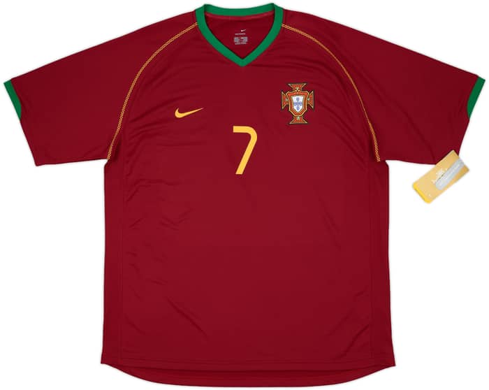 2006-08 Portugal Home Shirt Figo #7 (XL)