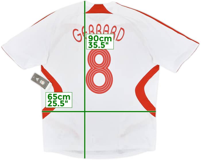 2007-08 Liverpool Away Shirt Gerrard #8 (XL)
