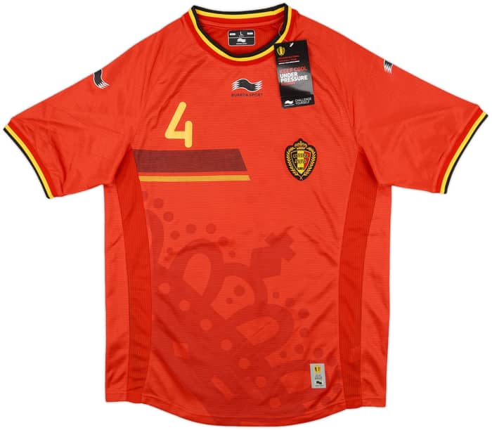 2014-15 Belgium Home Shirt Kompany #4 (L)
