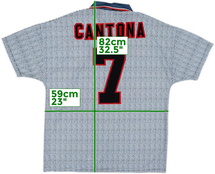1995-96 Manchester United Away Shirt Cantona #7 (L)