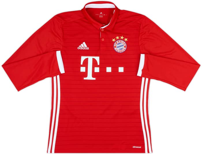 2016-17 Bayern Munich Home L/S Shirt Robben #10 - 10/10 - (S)