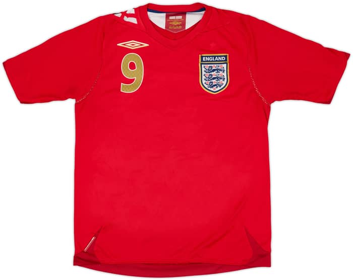 2006-08 England Away Shirt Rooney #9 - 5/10 - (S)