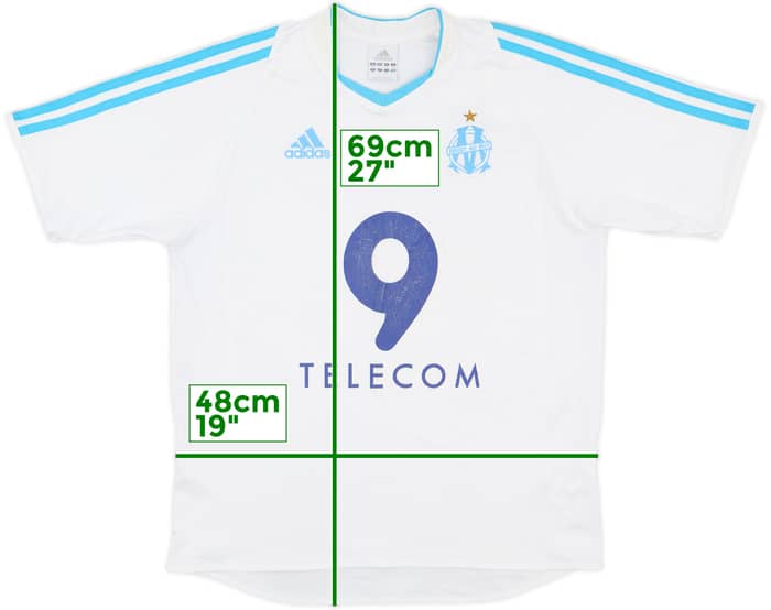 2003-04 Olympique Marseille Home Shirt - 5/10 - (XL.Boys)