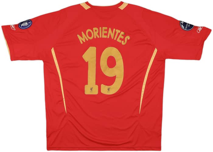 2005-06 Liverpool CL Home Shirt Morientes #19 - 5/10 - (XXL)