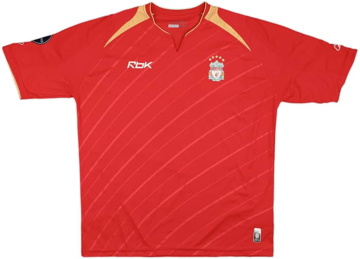 2005-06 Liverpool CL Home Shirt Morientes #19 - 5/10 - (XXL)