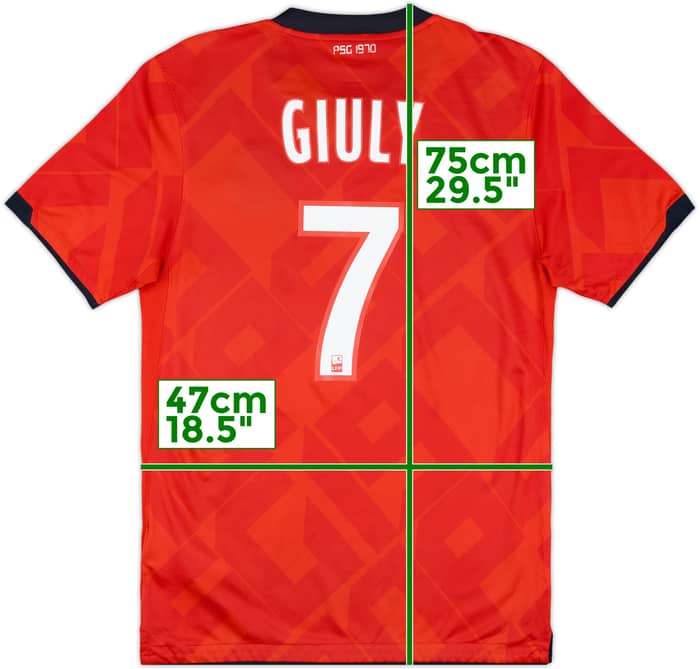 2010-12 Paris Saint-Germain '40 ANS' Home/Third Shirt Giuly #7 - 5/10 - (S)