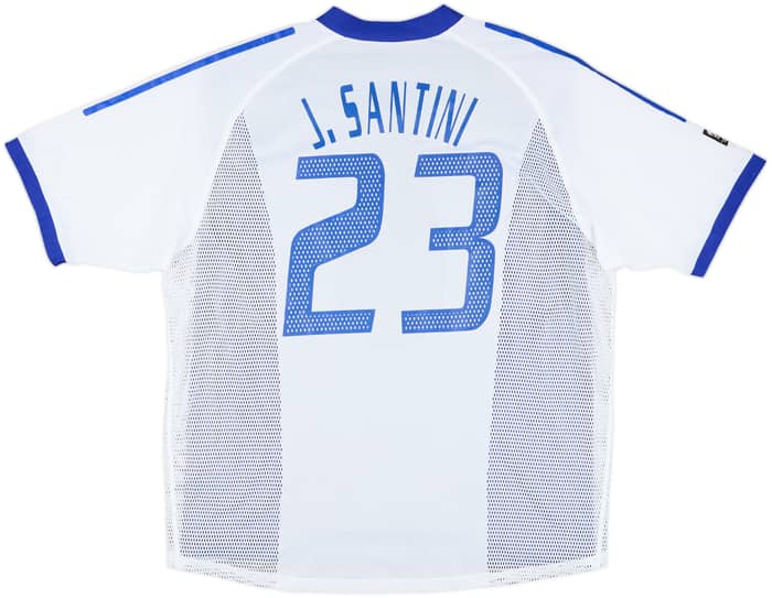 2003 France Player Issue Confederations Cup Signed Away Shirt J.Santini #23 - 8/10 - (XL)