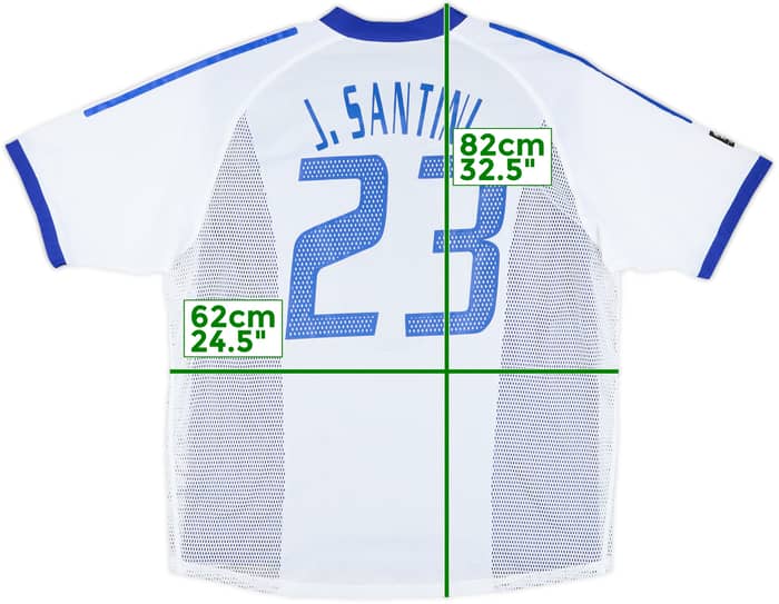 2003 France Player Issue Confederations Cup Signed Away Shirt J.Santini #23 - 8/10 - (XL)