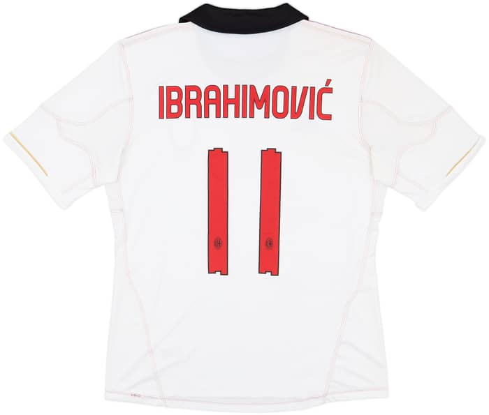 2010-11 AC Milan Away Shirt Ibrahimovic #11 - 6/10 - (L)