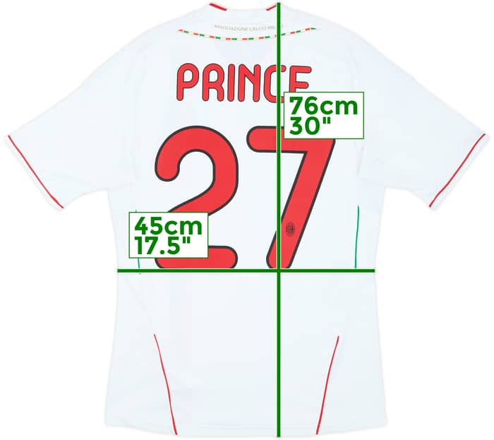 2011-12 AC Milan Away Shirt Prince #27 - 6/10 - (S)