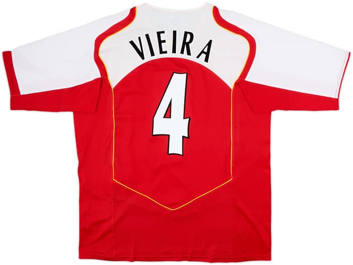 2004-05 Arsenal Home Shirt Vieira #4 - 8/10 - (XL)