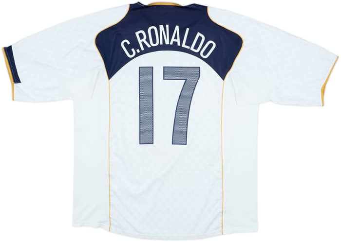Camiseta de visitante de Portugal 2004-06 C.Ronaldo #17 - 6/10 - (XL)