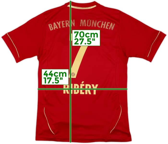 2011-13 Bayern Munich Home Shirt Ribery #7 - 6/10 - (XL.Boys)