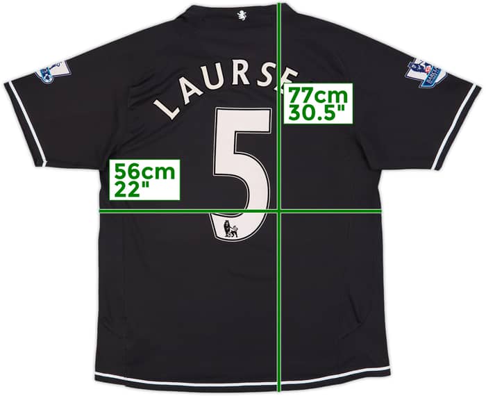 2007-08 Aston Villa Third Shirt Laursen #5 - 7/10 - (L)