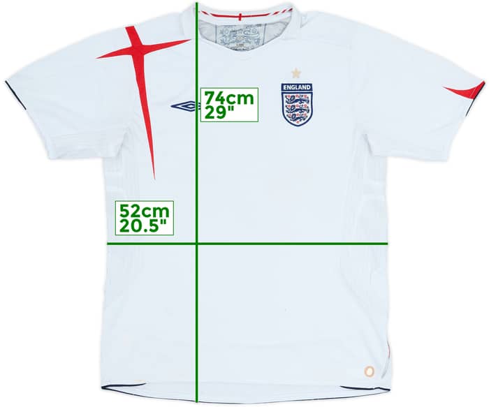 2005-07 England Home Shirt - 5/10 - (L)