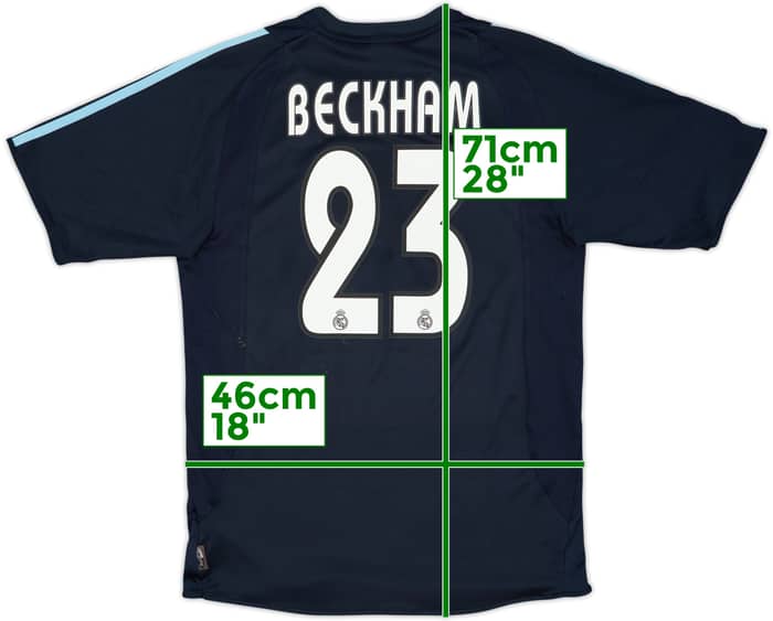 2003-04 Real Madrid Away Shirt Beckham #23 - 5/10 - (S)