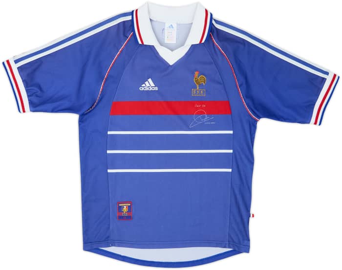 Camiseta de local de Francia 'Pour Toi Zinedine Zidane' 1998-00 - 5/10 - (S)