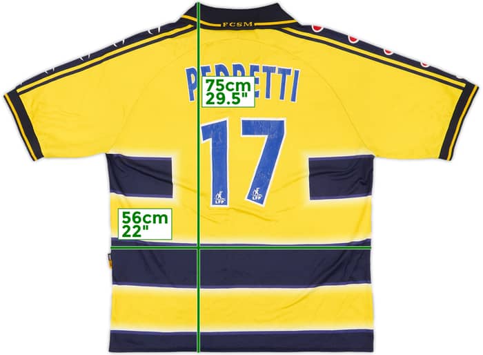 2002-04 Sochaux Home Shirt Pedretti #17 - 6/10 - (XL)