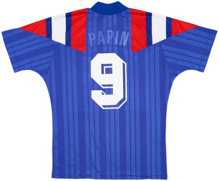 1992-94 France Home Shirt Papin #9 - 4/10 - (M/L)