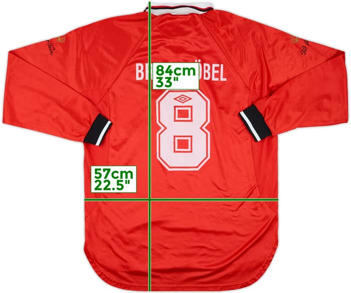 1997-99 SG Bruchkobel Match Issue Home L/S Shirt #8