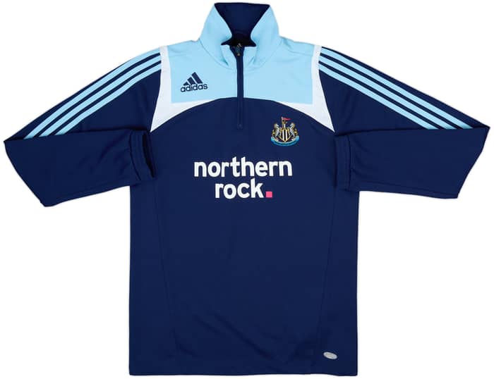 2007-08 Newcastle adidas 1/4 Zip Drill Top - 9/10 - (S)