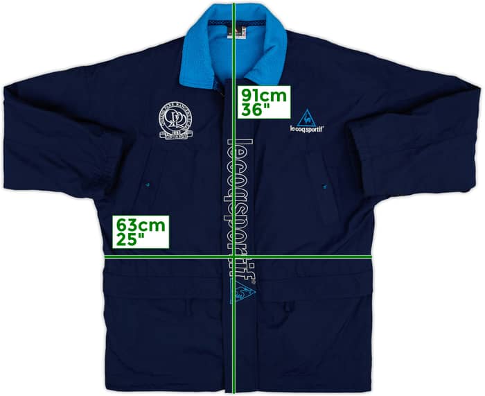 1997-99 QPR Le Coq Sportif Padded Bench Coat - 7/10 - (M)