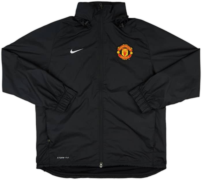 2011-12 Manchester United Nike Hooded Rain Jacket - 8/10 - (L)