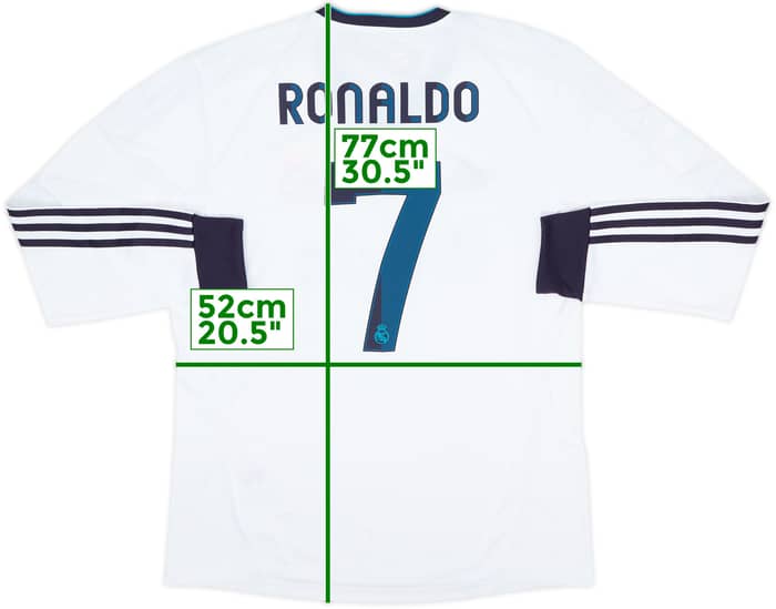 Camiseta de local del Real Madrid 2012-13 L/S Ronaldo #7 (L)