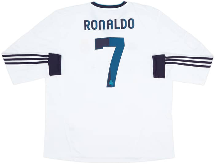 2012-13 Real Madrid Home L/S Shirt Ronaldo #7 (XXL)