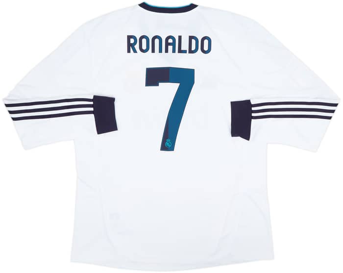 Camiseta de local de manga larga del Real Madrid 2012-13 Ronaldo #7 (XL)