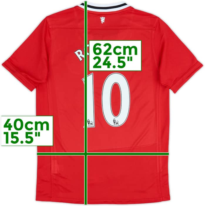 2011-12 Manchester United Home Shirt Rooney #10 (M.Boys)