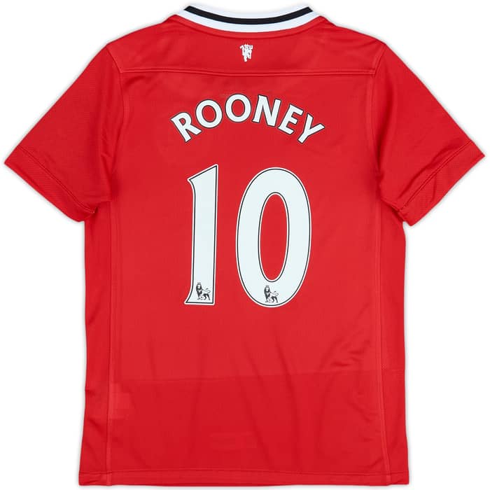 2011-12 Manchester United Home Shirt Rooney #10 (S.Boys)