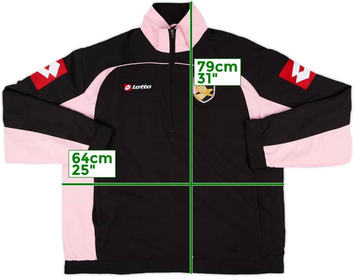 2008-09 Palermo Lotto 1/4 Zip Training Top - 8/10 - (L)