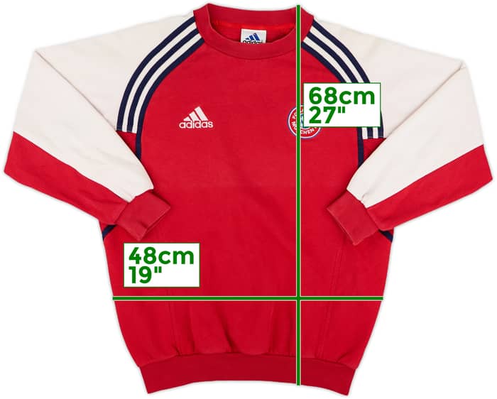 2000-01 Bayern Munich adidas Sweat Top - 8/10 - (L.Boys)