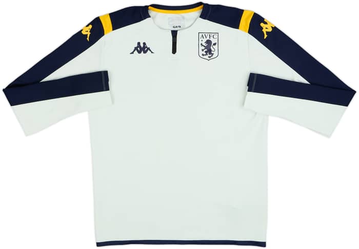 2019-20 Aston Villa Kappa 1/4 Zip Drill Top - 8/10 - (L)