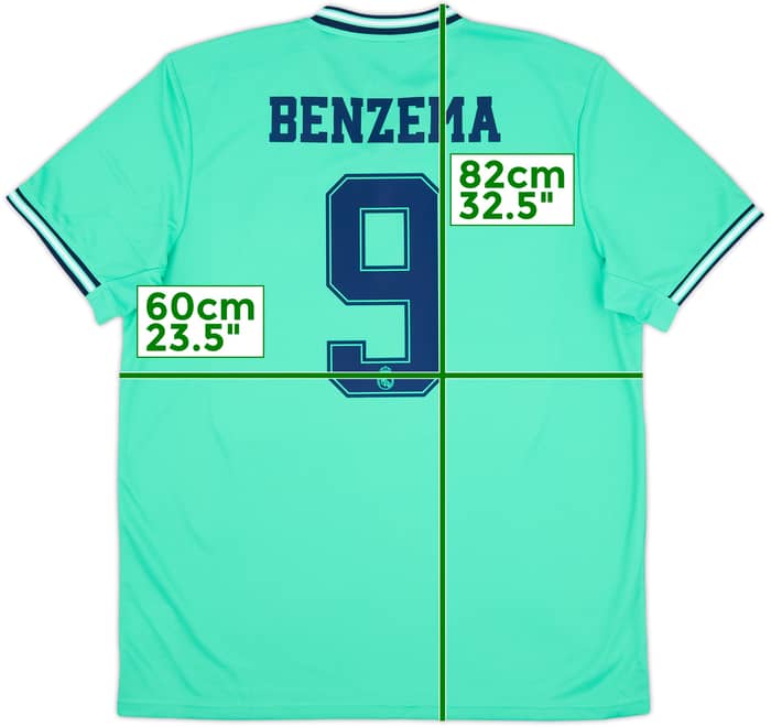 2019-20 Real Madrid Third Shirt Benzema #9 (XL)