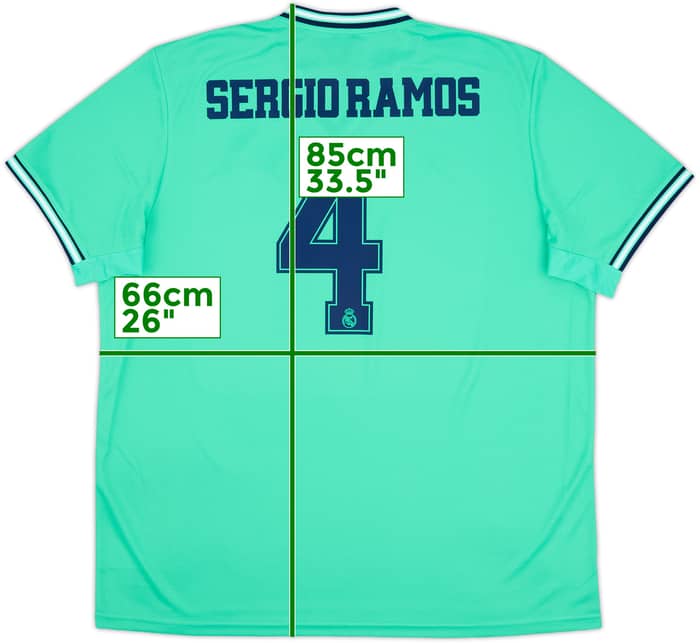 2019-20 Real Madrid Third Shirt Sergio Ramos #4 (XXL)