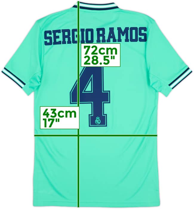 2019-20 Real Madrid Third Shirt Sergio Ramos #4 (XS)