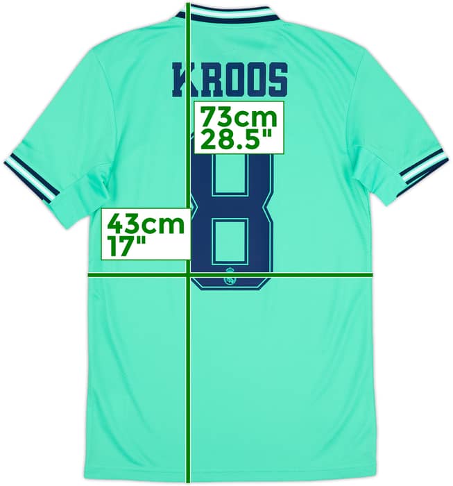 2019-20 Real Madrid Third Shirt Kroos #8 (XS)